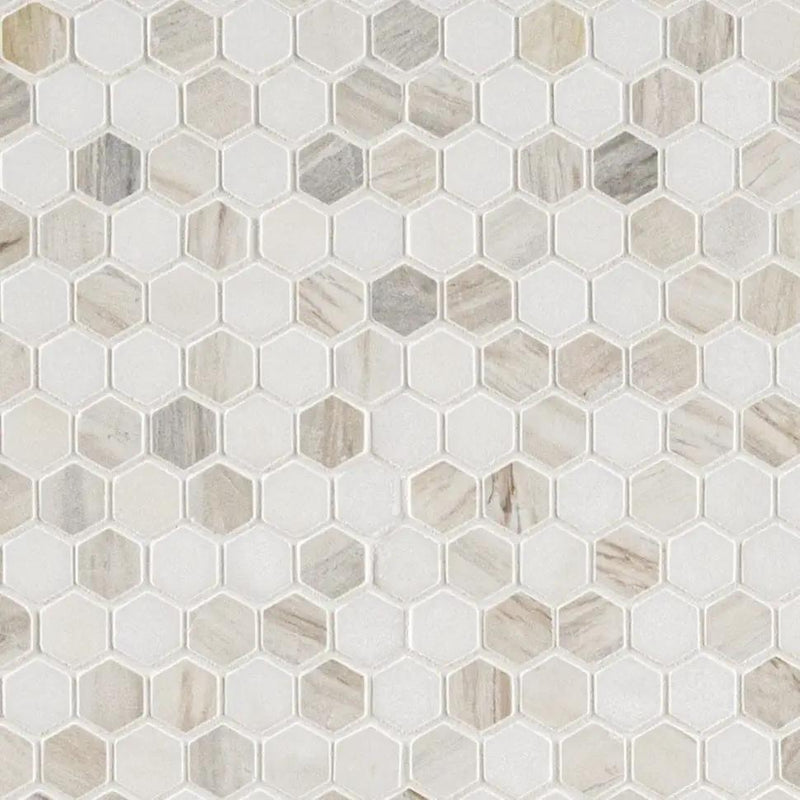 Angora Tibi Polished Marble Mosaics close up