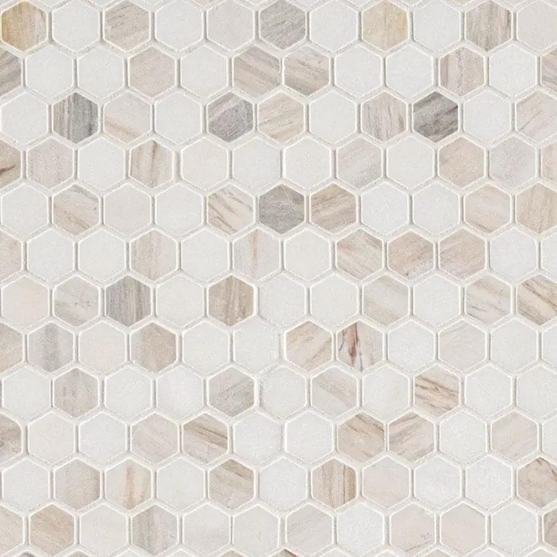 Angora Tibi Polished Marble Mosaics close up