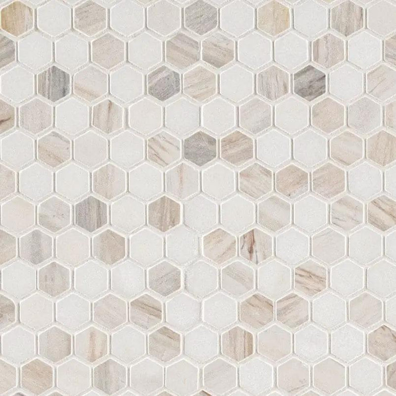 Angora Tibi Polished Marble Mosaics close up