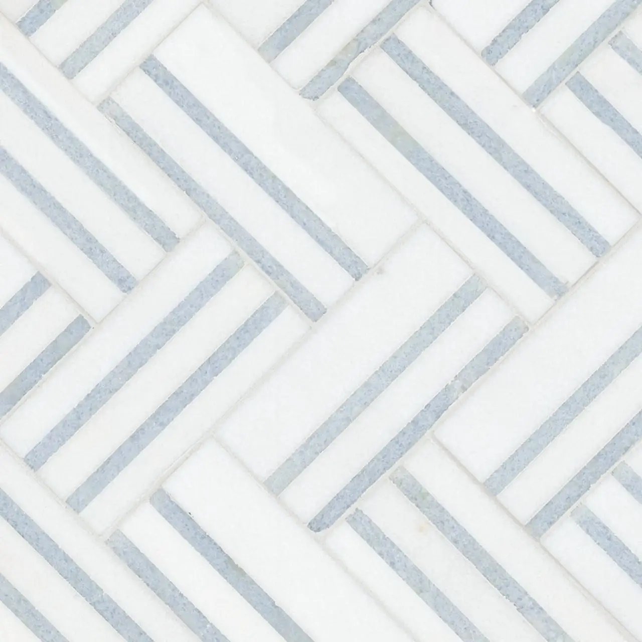 Azula Linea Polished Marble Mosaics close up