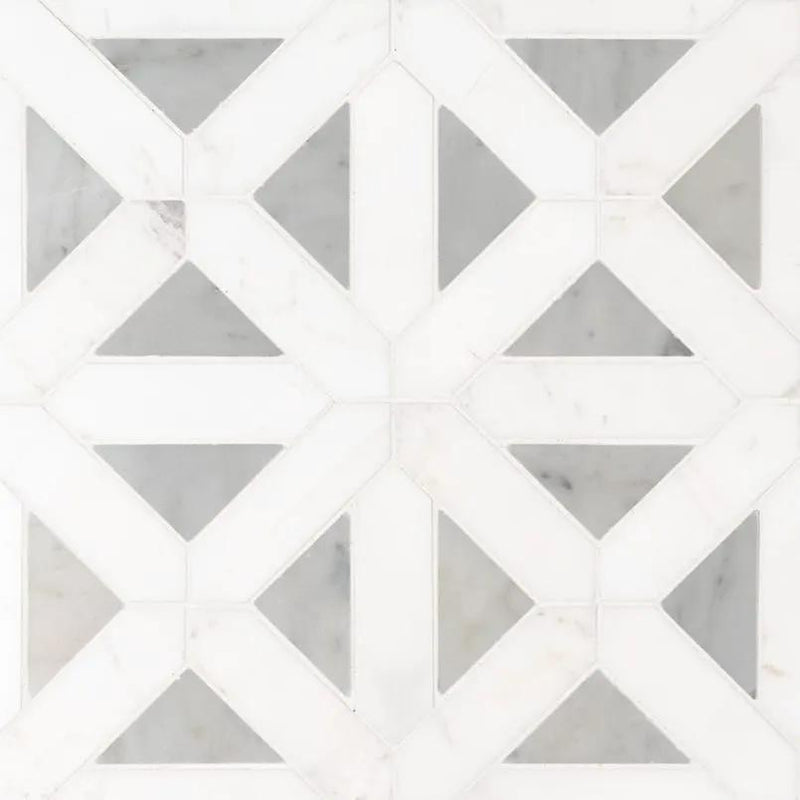 Bianco Dolomite Polished Pattern Marble Mosaics 0.38 inch by MSI Surfaces
