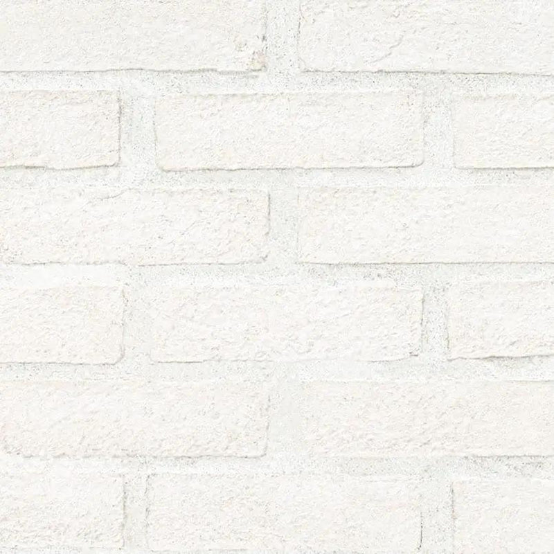 Alpine White Clay Brick 2.25x7.5 Natural Mosaics close up