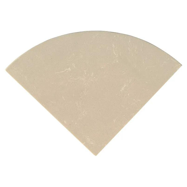 Engineered Beige 9" Radius Cornershelf Polished Marble Mosaics, photo 2 of 2