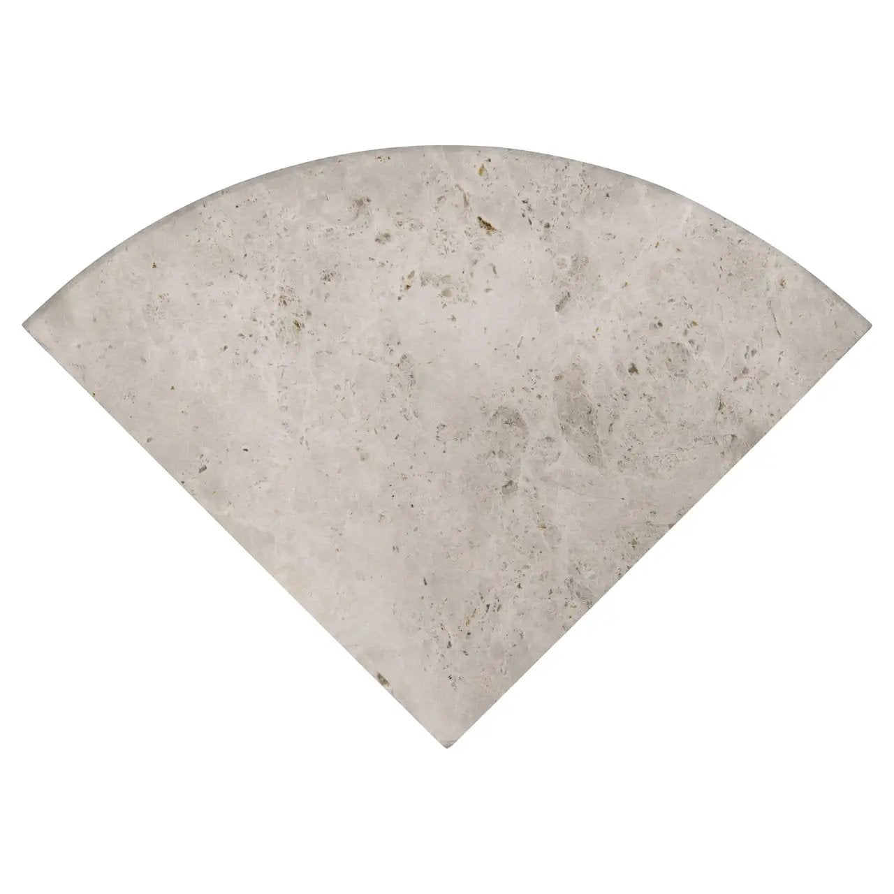 Tundra Gray 9" Radius Cornershelf Polished Corner Marble Mosaics by MSI Surfaces