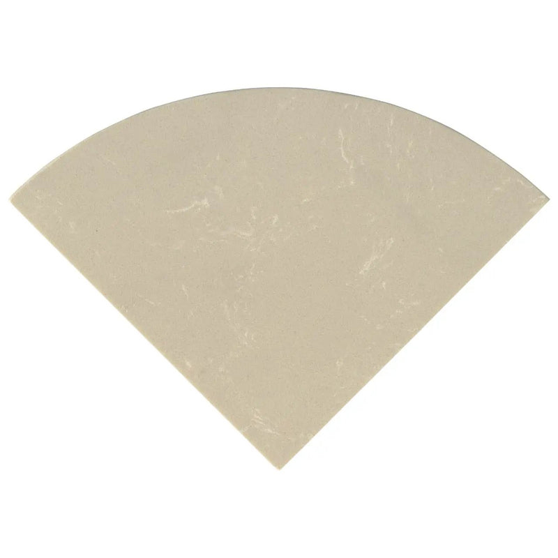 Engineered Beige 18" Radius Seat Polished Marble Mosaics close up