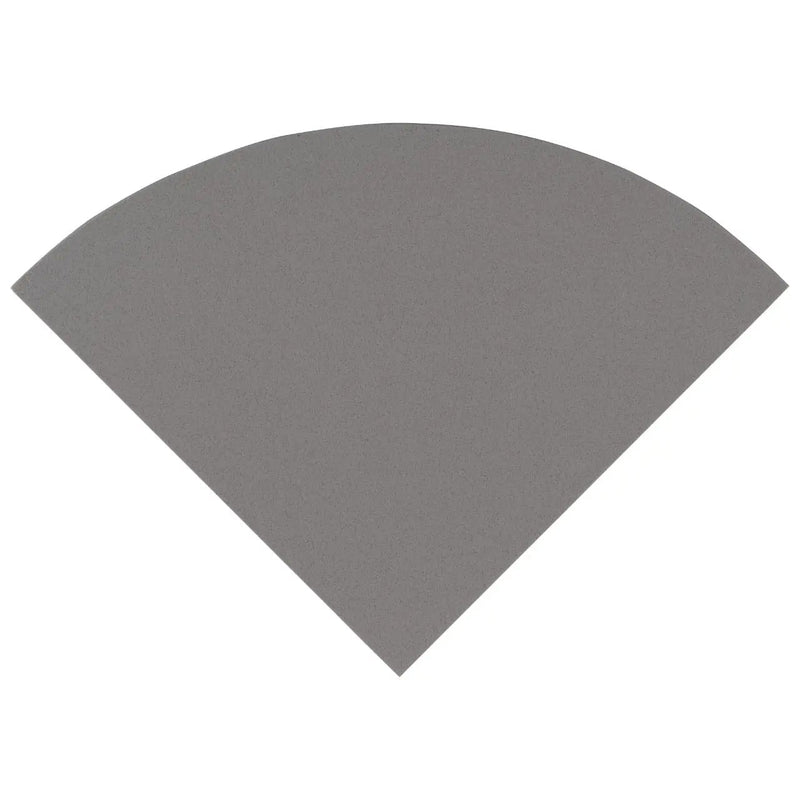Engineered Gray 18" Radius Seat Polished Marble Mosaics close up