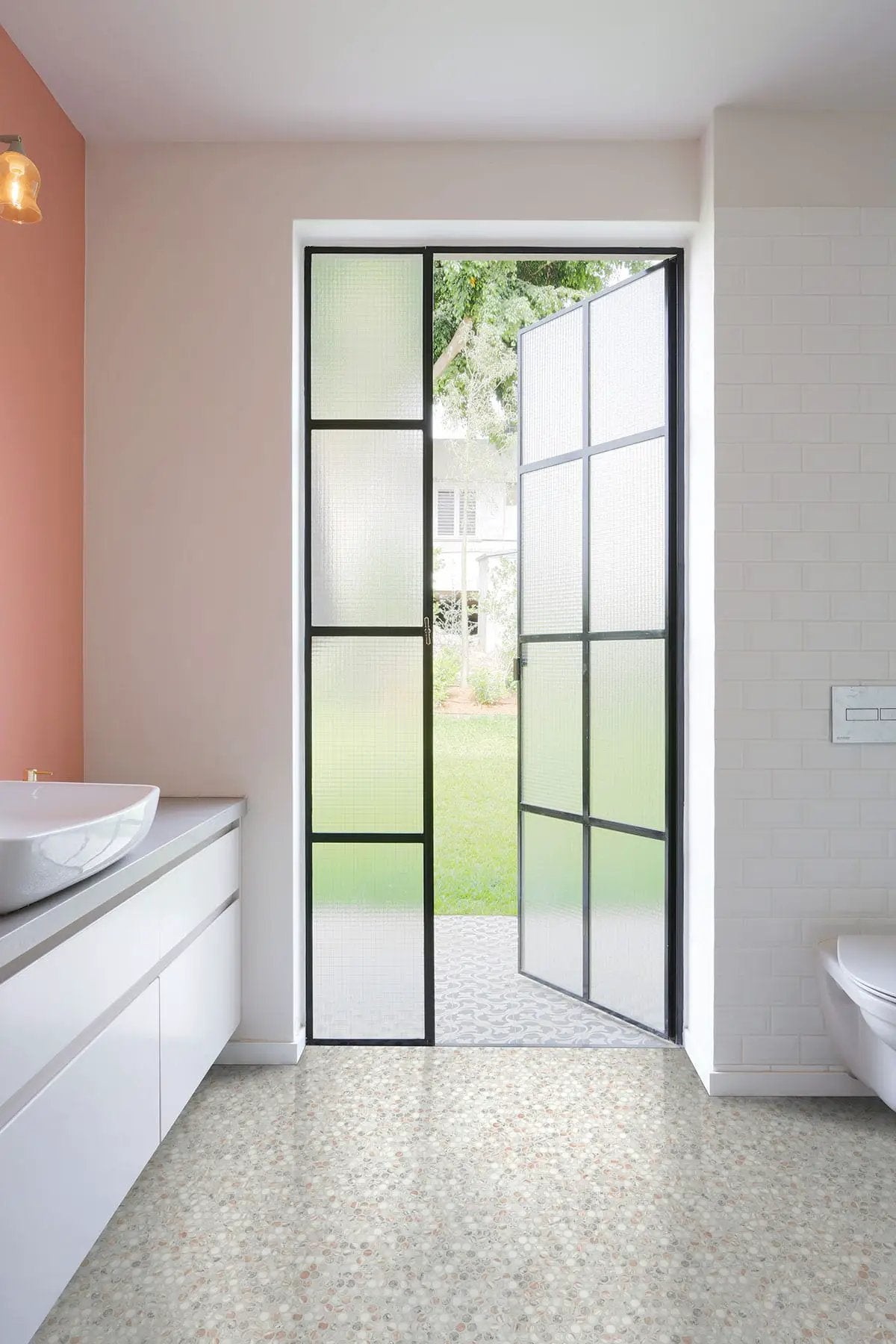 Briar Rosa Penny Round Tile Matte Glass Mosaics by MSI Surfaces