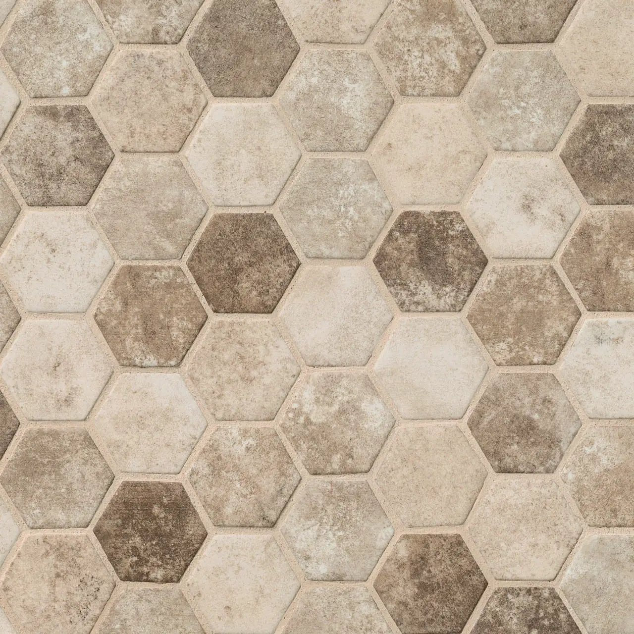Sandhills Hexagon Mosaic Tile Pattern Glass by MSI Surfaces