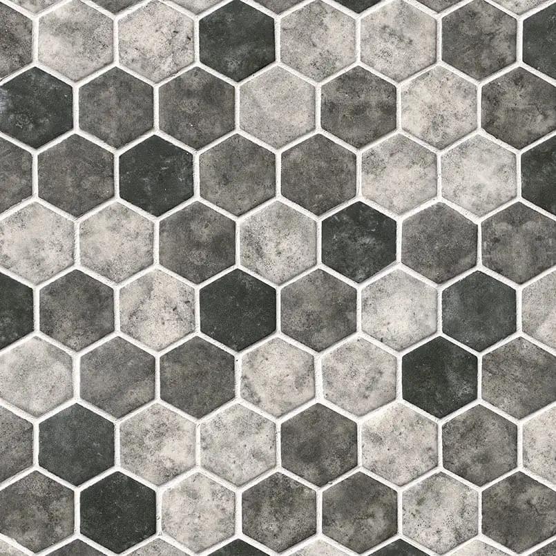 Urban Tapestry Hexagon Mosaic Tile Glass by MSI Surfaces