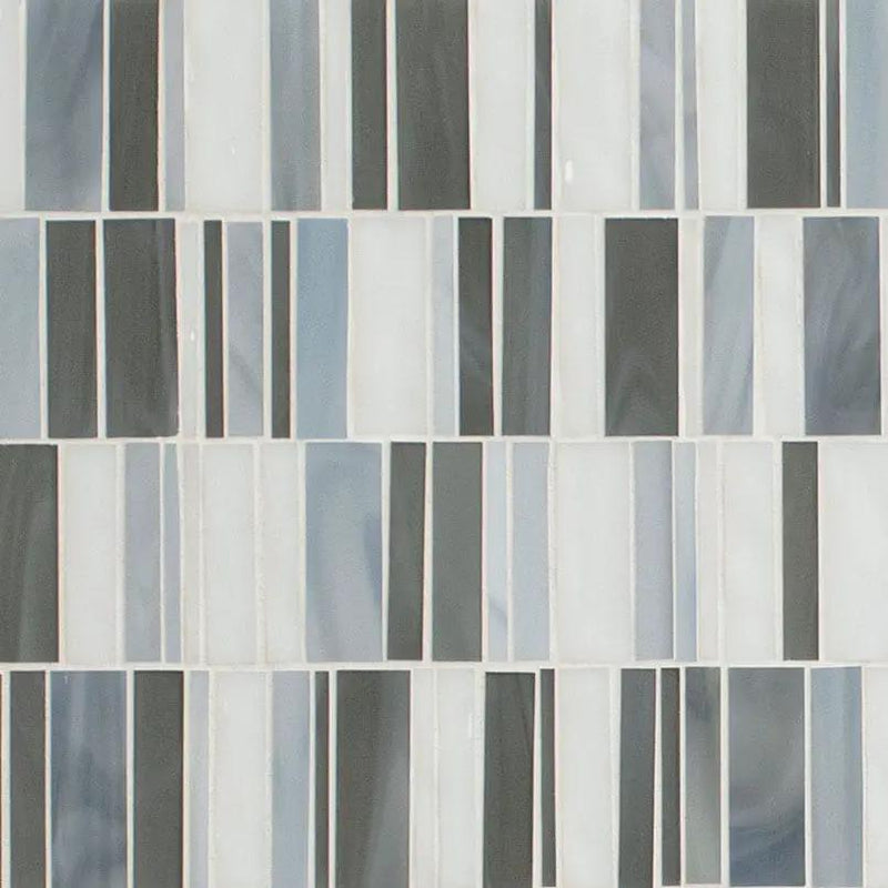 Citi Stax Lapis 3mm Pattern Glass Mosaics close up