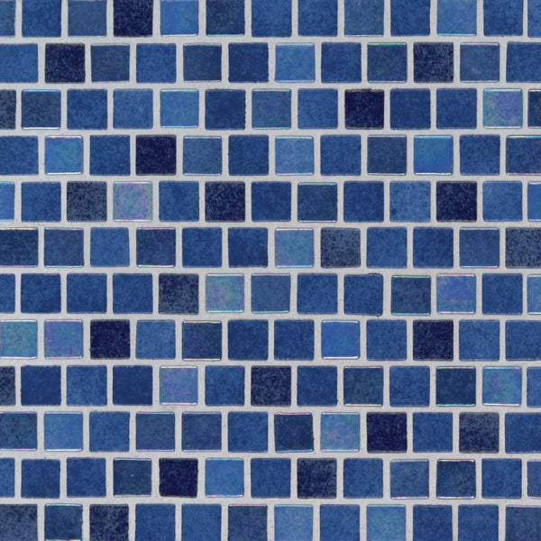 Hawaiian Blue 1x1x4mm Staggered Glass Mosaics 1x1