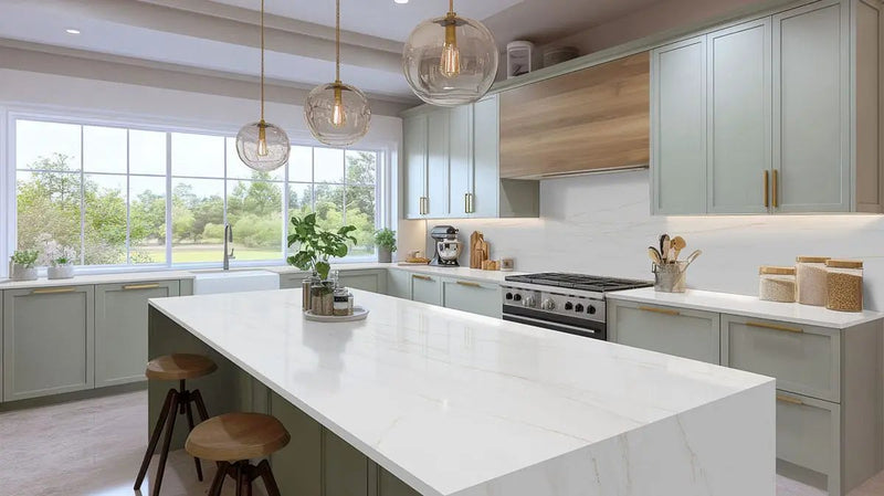 Bianco Glossy Ellipse Tile Pattern Glass Mosaics by MSI Surfaces