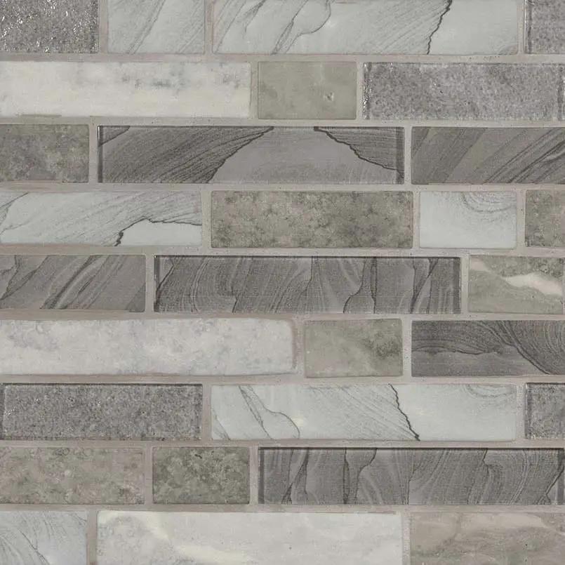 Tarvos Interlocking 6mm Pattern Glass Mosaics close up
