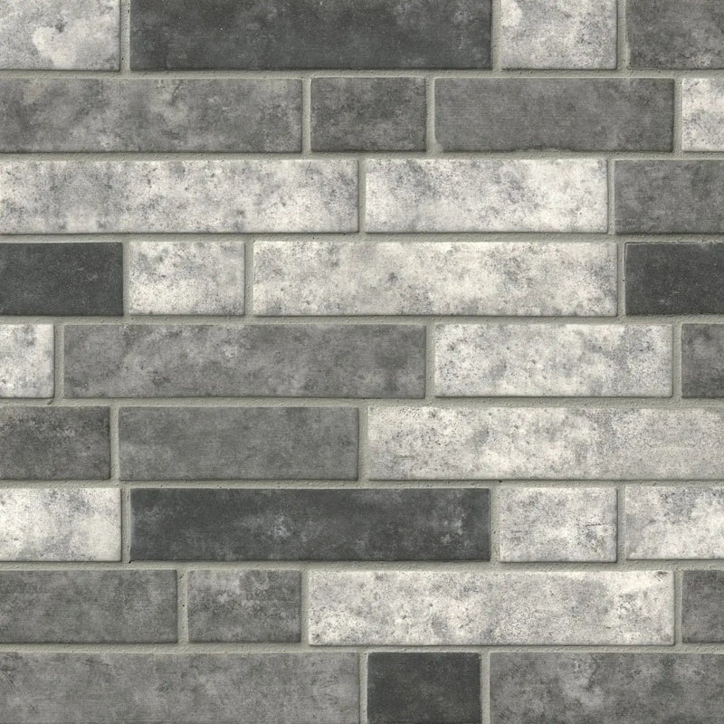 Urban Tapestry Interlocking 6mm Pattern Glass Mosaics close up