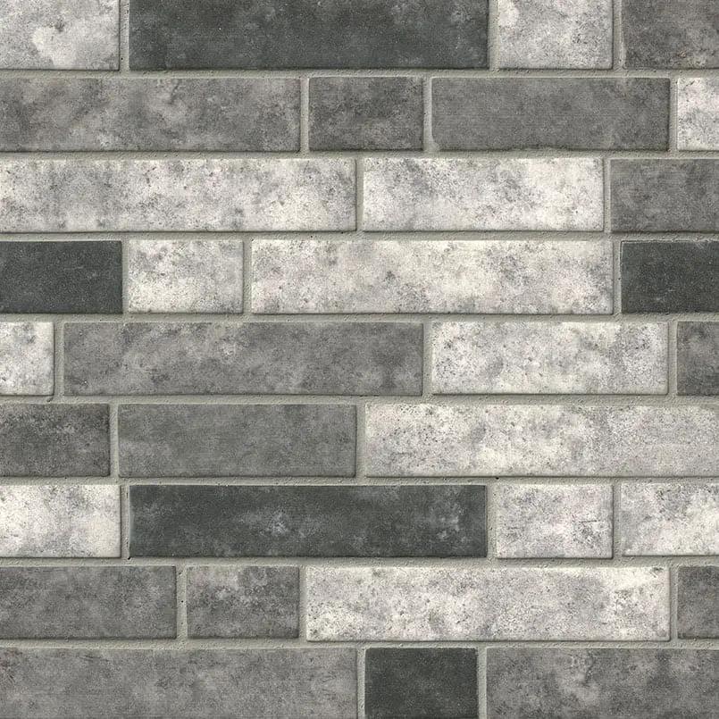Urban Tapestry Interlocking 6mm Pattern Glass Mosaics close up