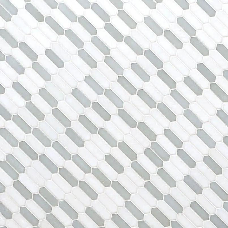 Pixie Cloud 6mm Pattern Glass Mosaics angled view