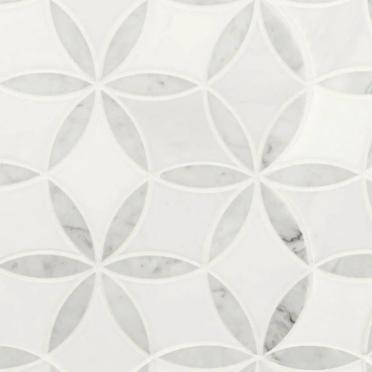 La Fleur Polished Pattern Marble Mosaics by MSI Surfaces