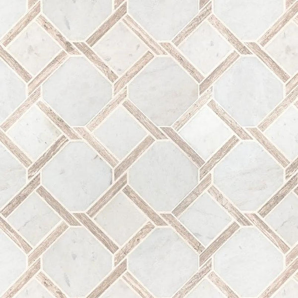 Marbella Lynx Polished Pattern Marble Mosaics