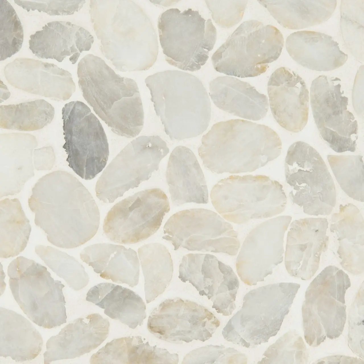 Dorado Pebble Tumbled 10mm Pattern Marble Mosaics close up