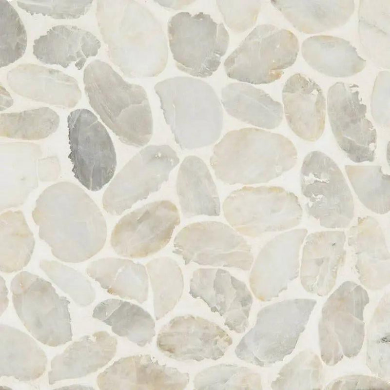 Dorado Pebble Tumbled 10mm Pattern Marble Mosaics close up