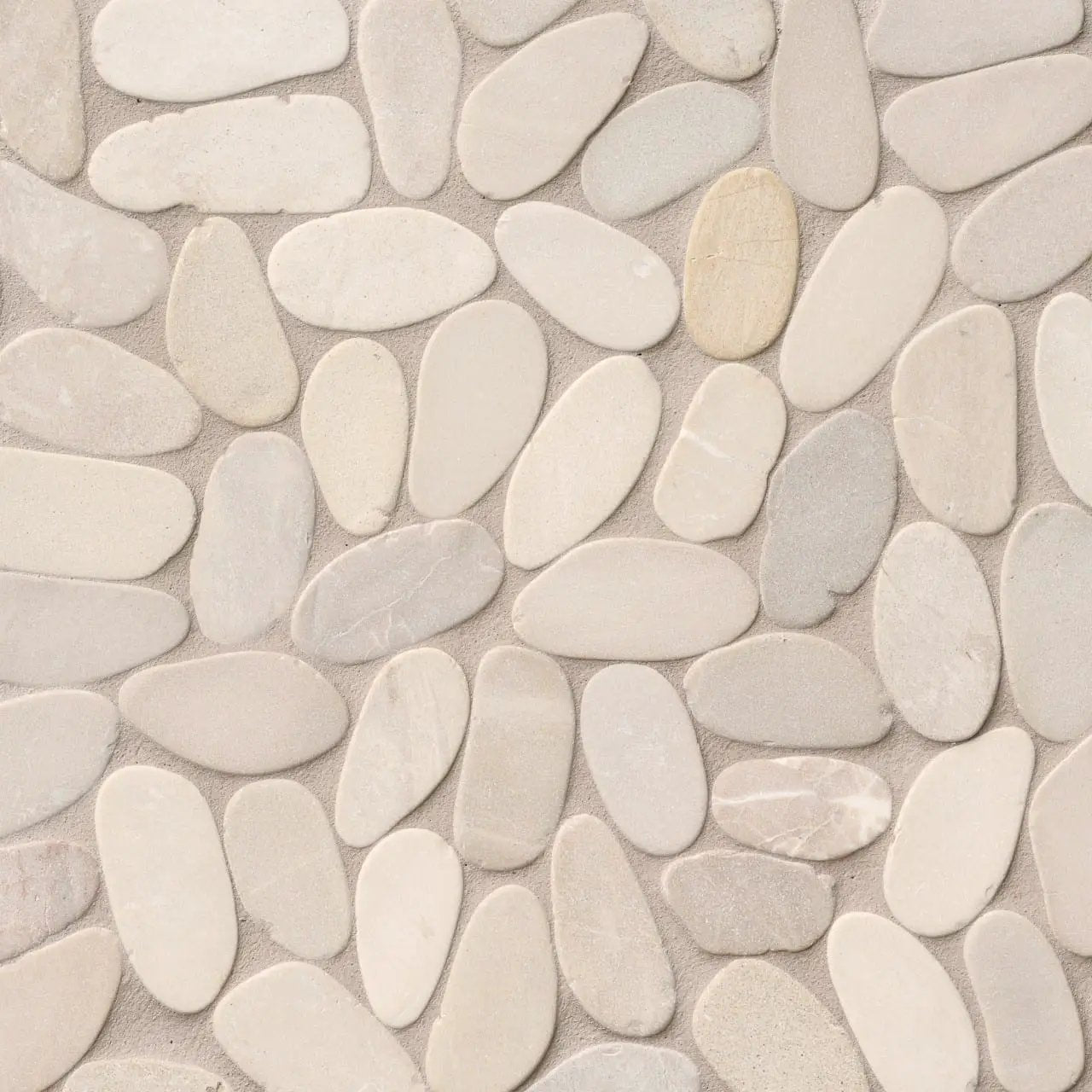 Sliced Pebble Earth Tumbled Pattern Marble Mosaics close up