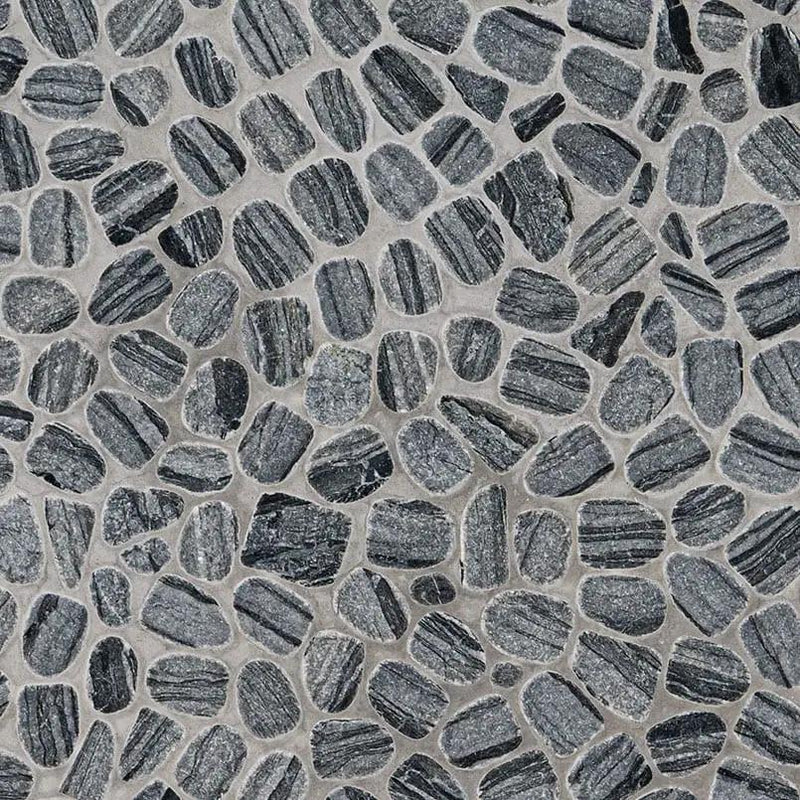 Henley Pebble Tumbled Pattern Marble Mosaics by MSI Surfaces