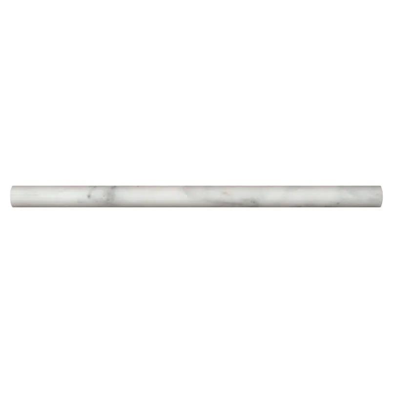 Arabescato Carrara Honed Pencil Marble Mosaics 3/4x3/4 close up