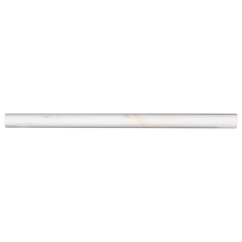 Bianco Dolomite Polished Pencil Marble Mosaics 3/4x3/4 by MSI Surfaces