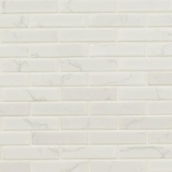 Carrara Matte 1x4x6mm Porcelain Mosaics 1x4