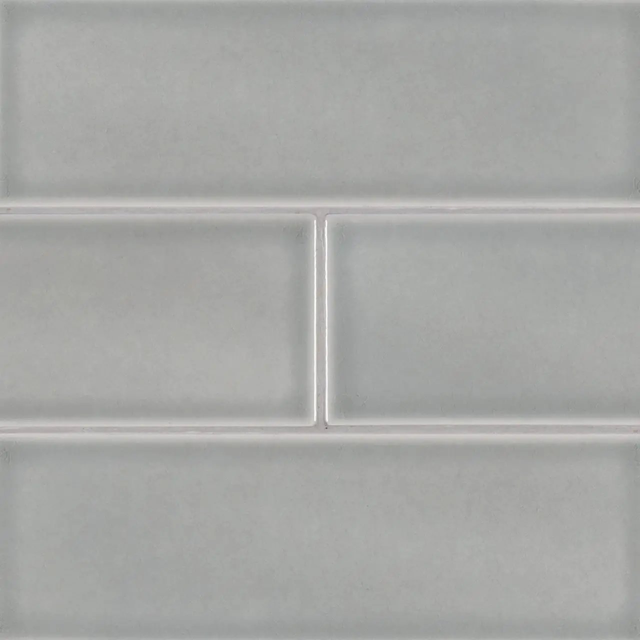 Morning Fog Subway Tile 4x12 Glossy Ceramic Mosaics close up