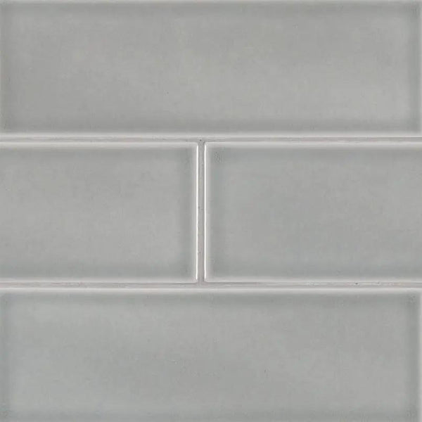 Morning Fog Subway Tile 4x12 Glossy Ceramic Mosaics, photo 2 of 5