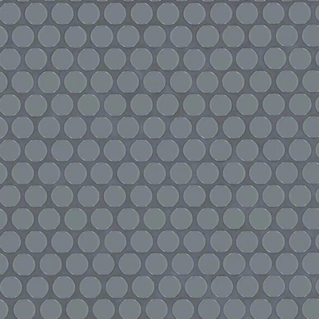 Cielo Azul Pennyround Glossy Penny Round Porcelain Mosaics close up