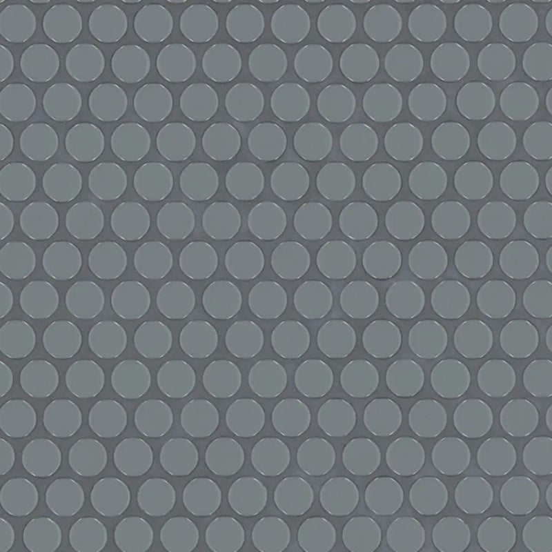 Cielo Azul Pennyround Glossy Penny Round Porcelain Mosaics close up