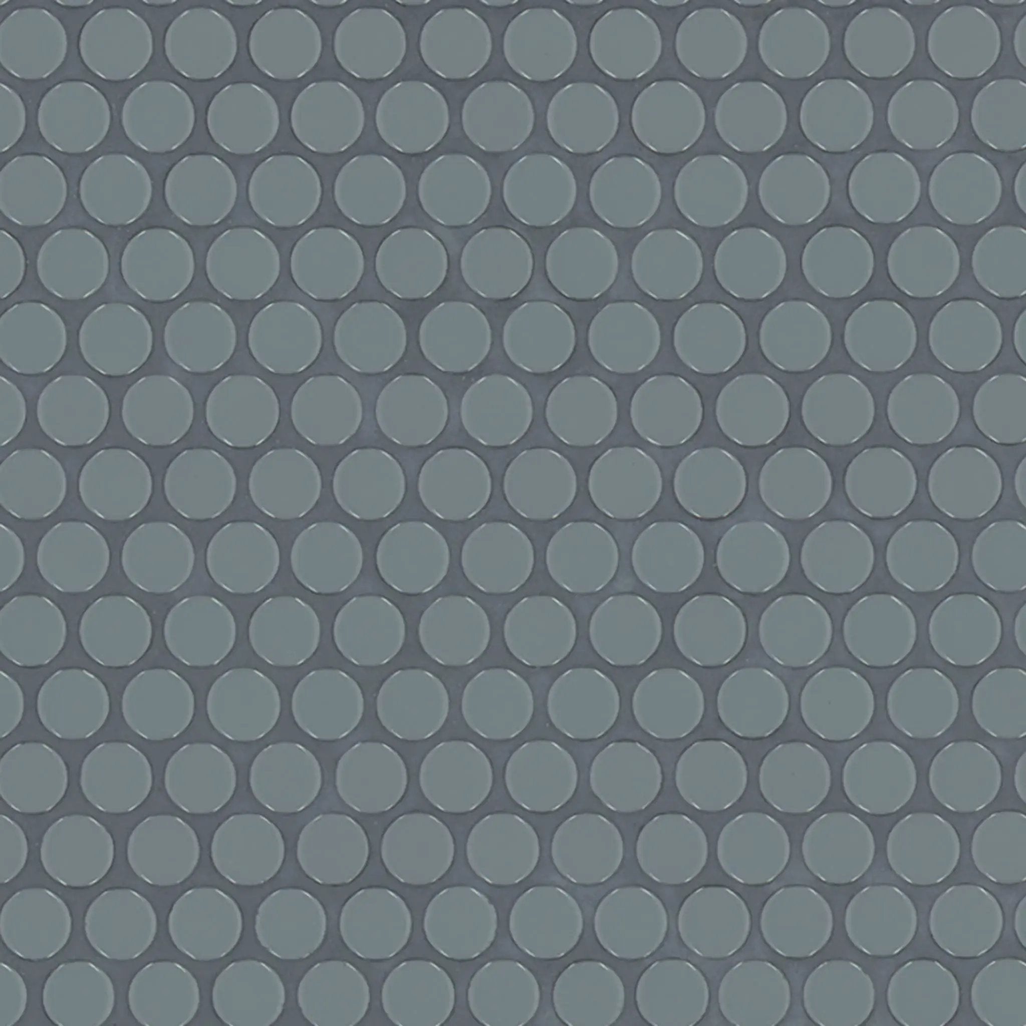 Cielo Azul Pennyround Glossy Penny Round Porcelain Mosaics close up