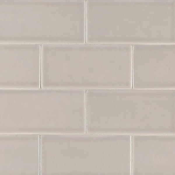 Portico Pearl Subway Tile 3x6 Glossy Ceramic Mosaics, photo 2 of 4