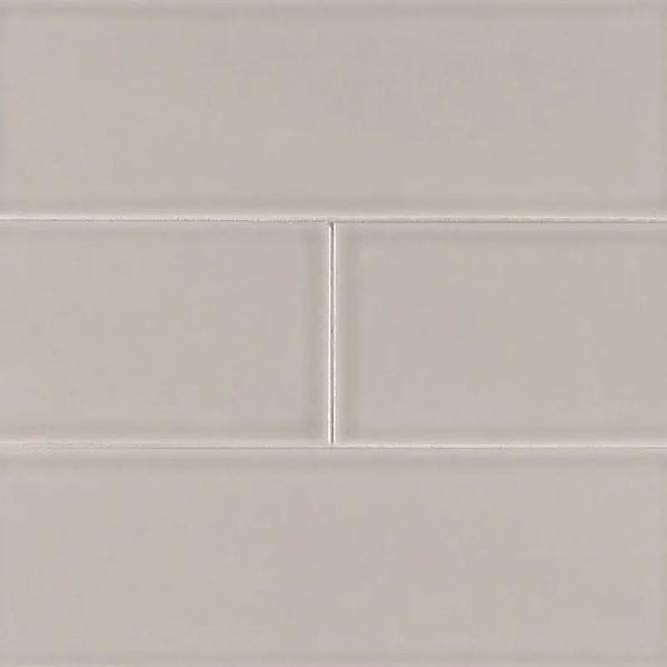 Portico Pearl Subway Tile 4x12 Glossy Ceramic Mosaics, photo 2 of 5