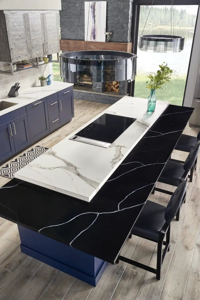 Portico Pearl Subway Tile 4x12 Glossy Ceramic Mosaics in a finished room