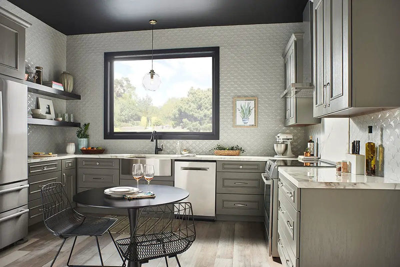 Gray Glossy Fish Scale Mosaic Porcelain by MSI Surfaces