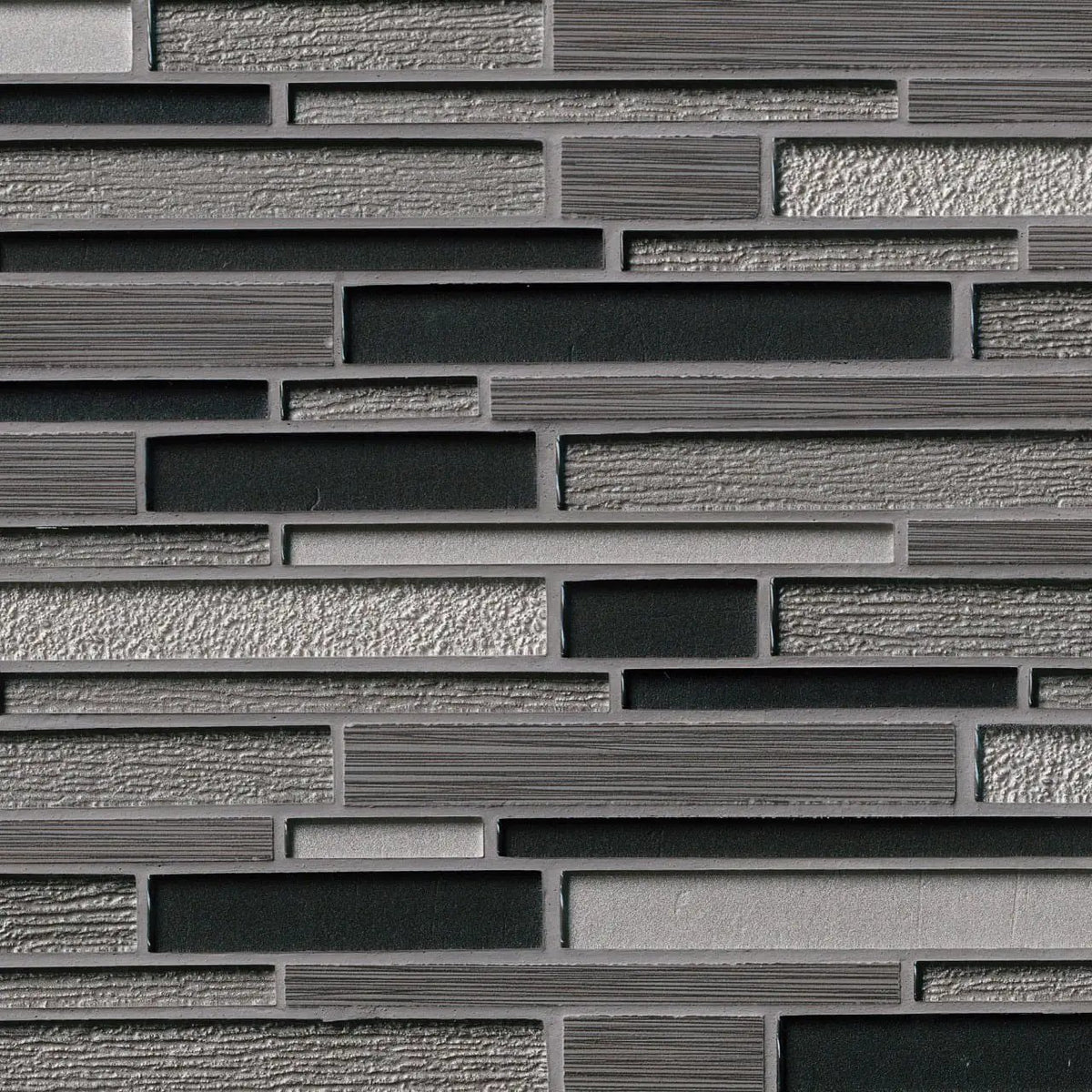 Metro Gris Blend Interlocking 8mm Pattern Porcelain Mosaics by MSI Surfaces