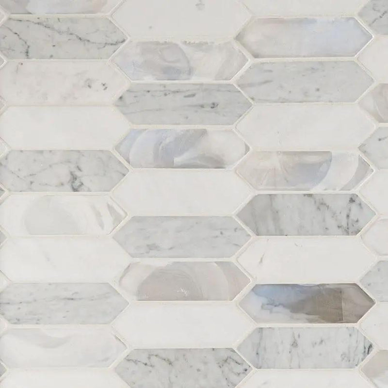 Cienega Springs Picket 6mm Pattern Glass Mosaics by MSI Surfaces