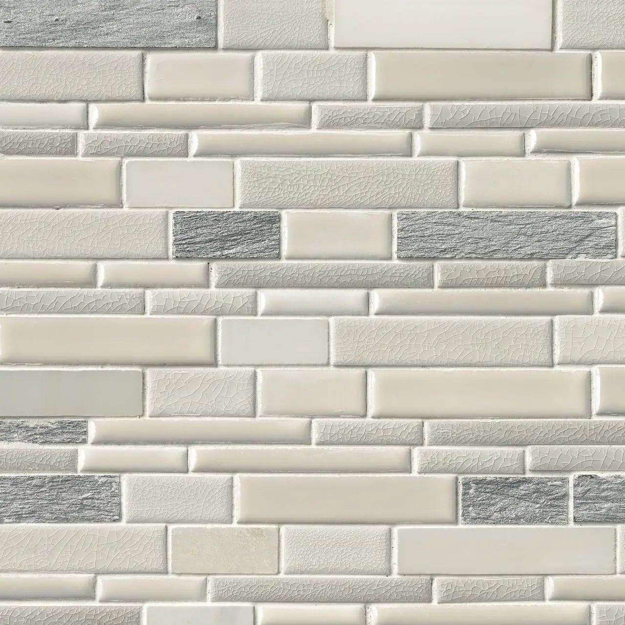 Everest Interlocking Pattern 8mm Porcelain Mosaics close up