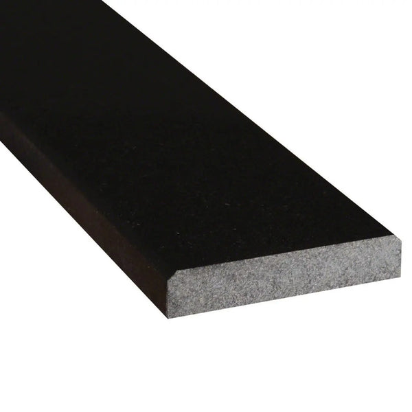 Black Granite 5x36x0.75 Polished Double Beveled Threshold Mosaics 5x36