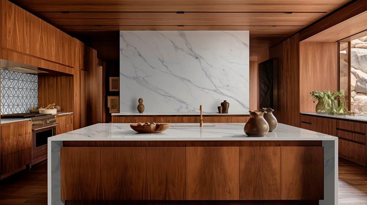 Verdant Green Geometrica Pattern Pol Polished Marble Mosaics in a finished room