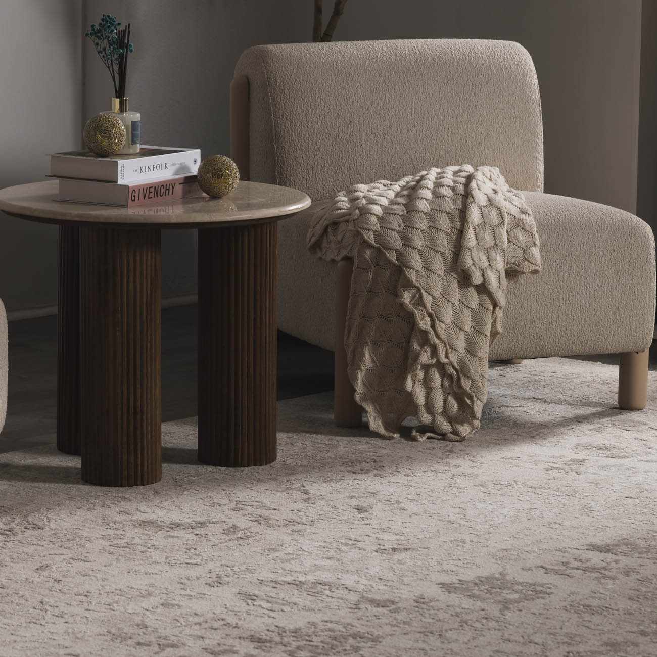 Jenis Gray Luxe Rug by Boutique Rugs