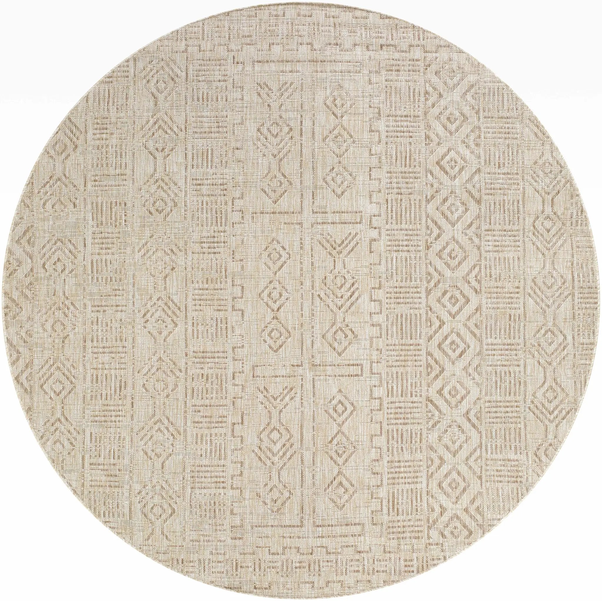 Epson Beige Indoor & Outdoor Rug - Clearance by Boutique Rugs
