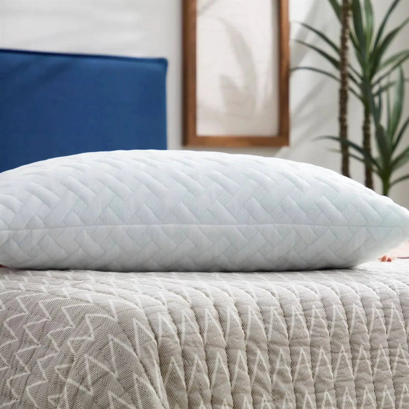 Set of 2 - Shredded Memory Foam Bed Pillows with 2 Pillowcases - Standard size by HomePacific