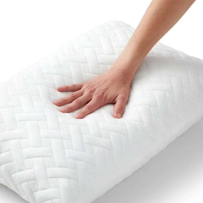 Set of 2 - Shredded Memory Foam Bed Pillows with 2 Pillowcases - Standard size by HomePacific