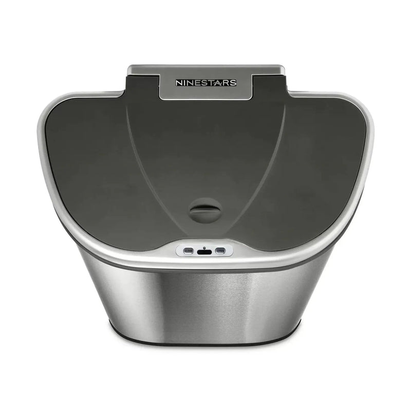 Dual Stainless Steel 18-Gallon Trash Can Recycle Bin with Motion Sensor Lid by HomePacific