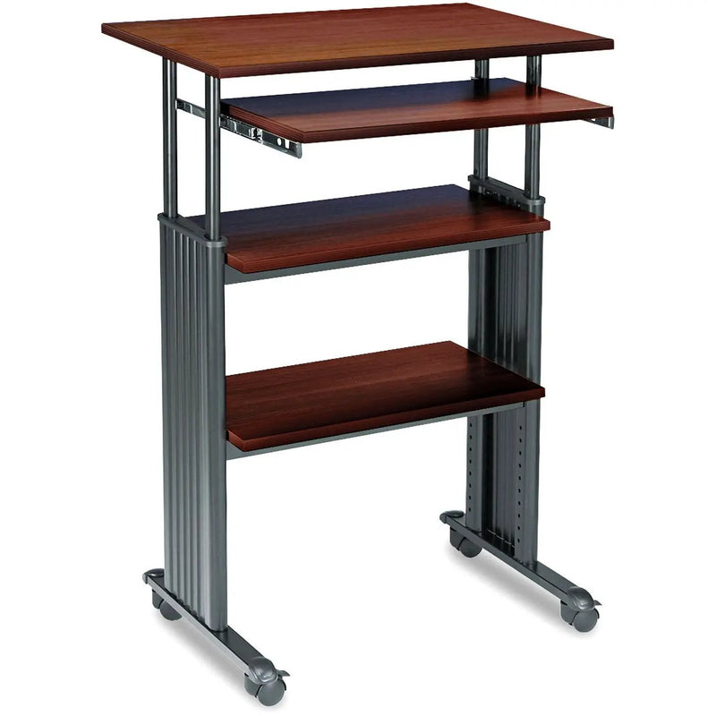 Adjustable Height Stand Up Computer Desk Workstation in Cherry by HomePacific