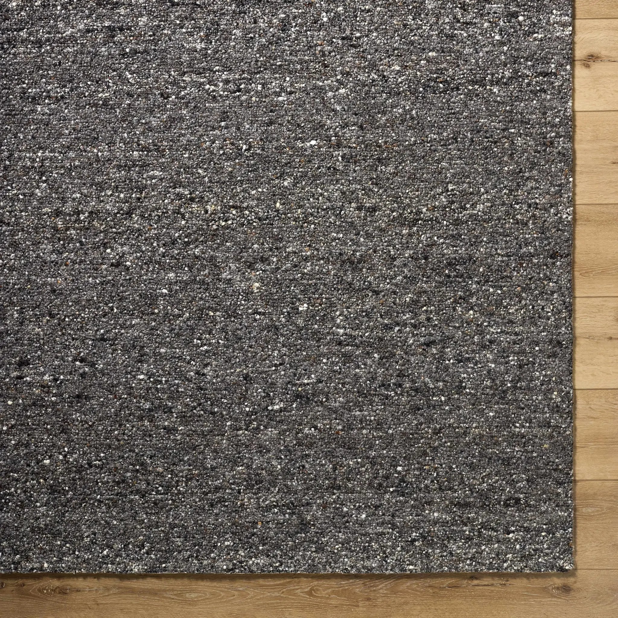 Sevan Black Wool Area Rug by Boutique Rugs